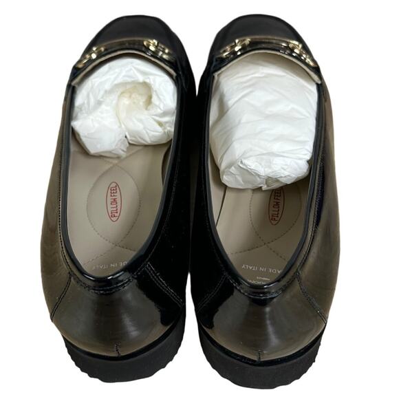 Amalfi by Rangoni NWB Gero Vernice Black Patent Leather Loafers Size 13 - Picture 3 of 9